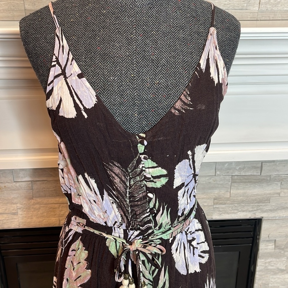 Dress Forum Floral Tropical Leaves Dress Size Small - Picture 3 of 6